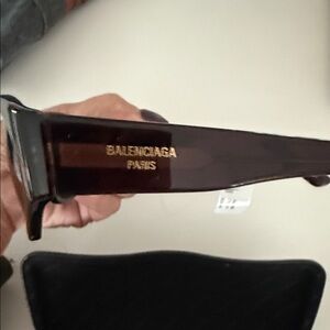 Balenciaga Deep Burgundy Sunglasses